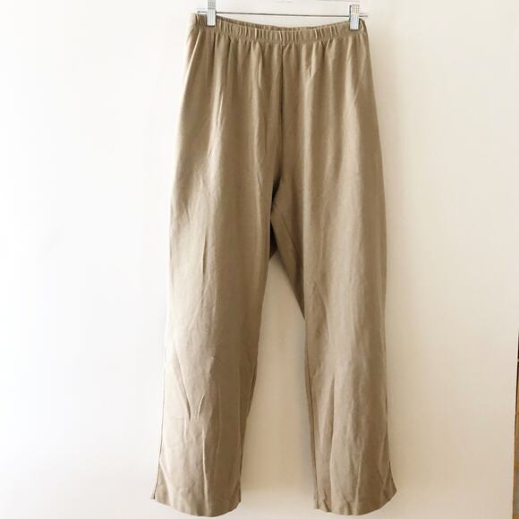 Lands End Pull On Pants 3X Soft Knit Khaki Pockets Soft Stretchy NEW! - Picture 3 of 4
